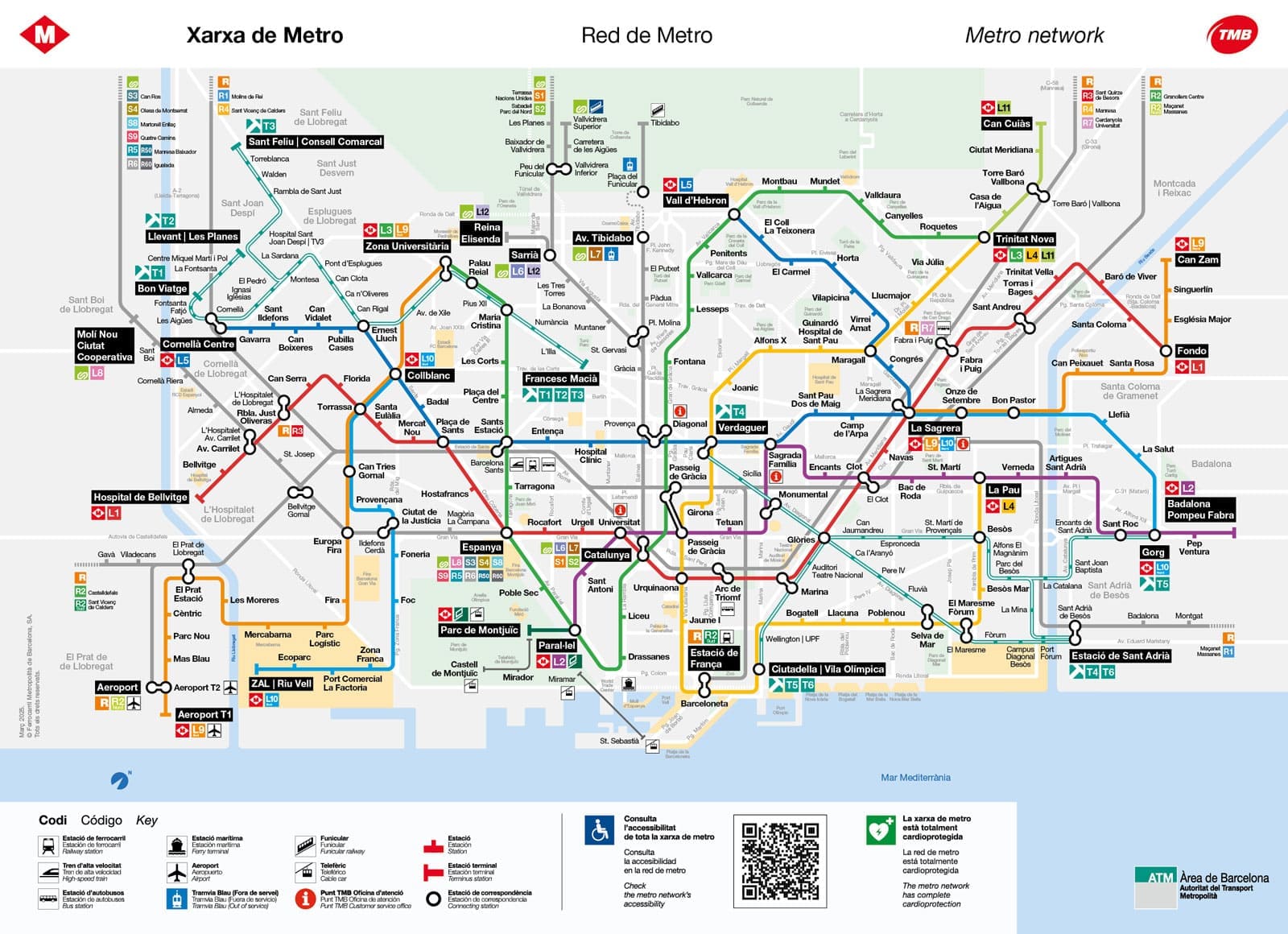 Mapa del Metro de Barcelona
